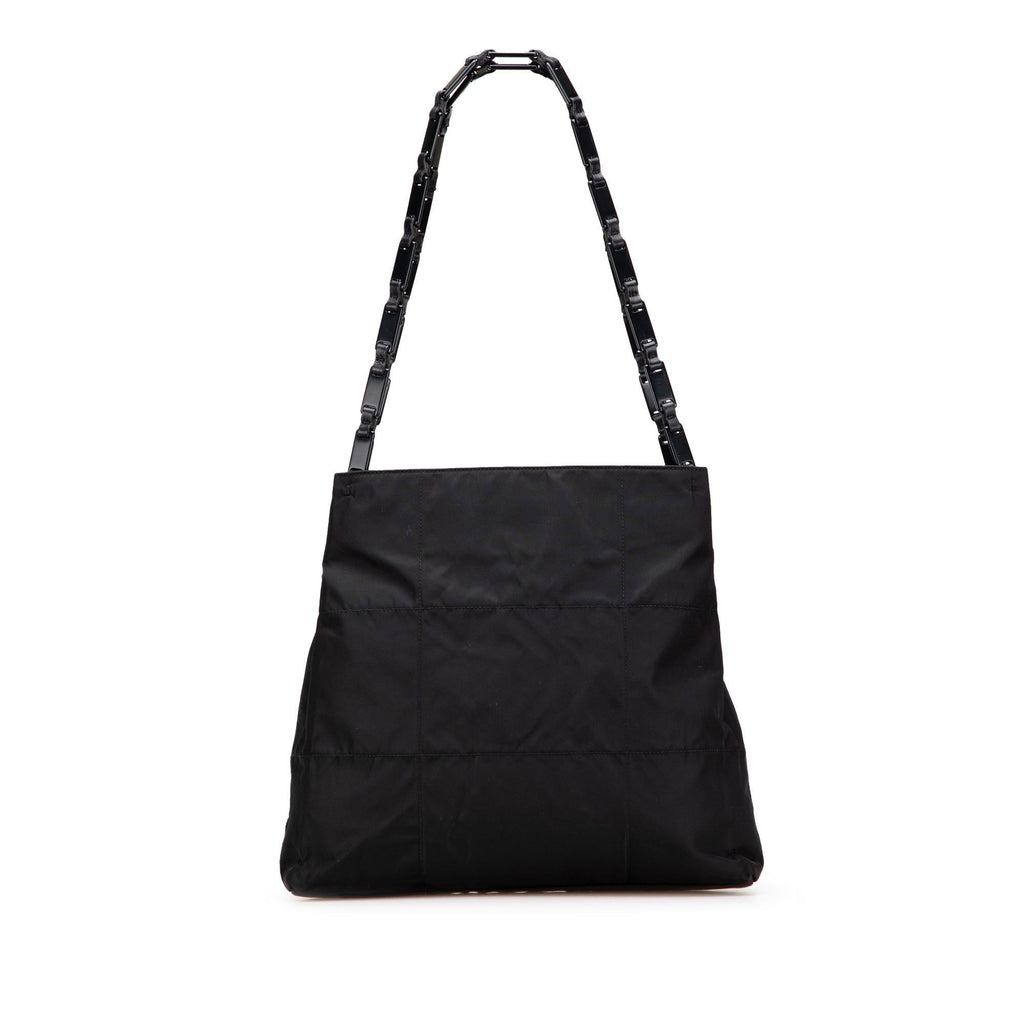 Prada Quilted Tessuto Chain Tote