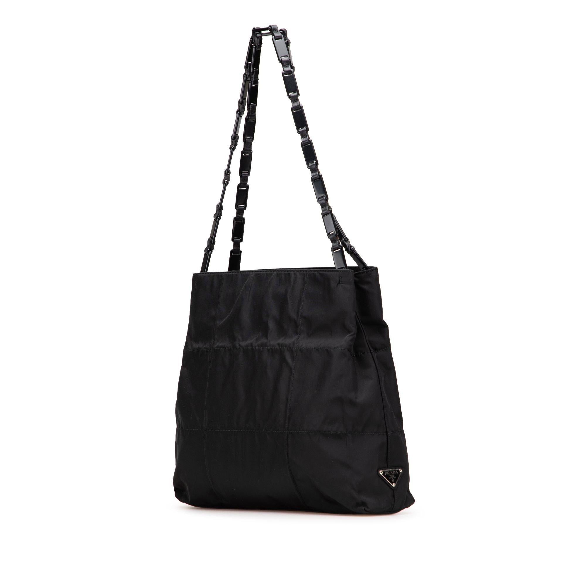 Prada Quilted Tessuto Chain Tote