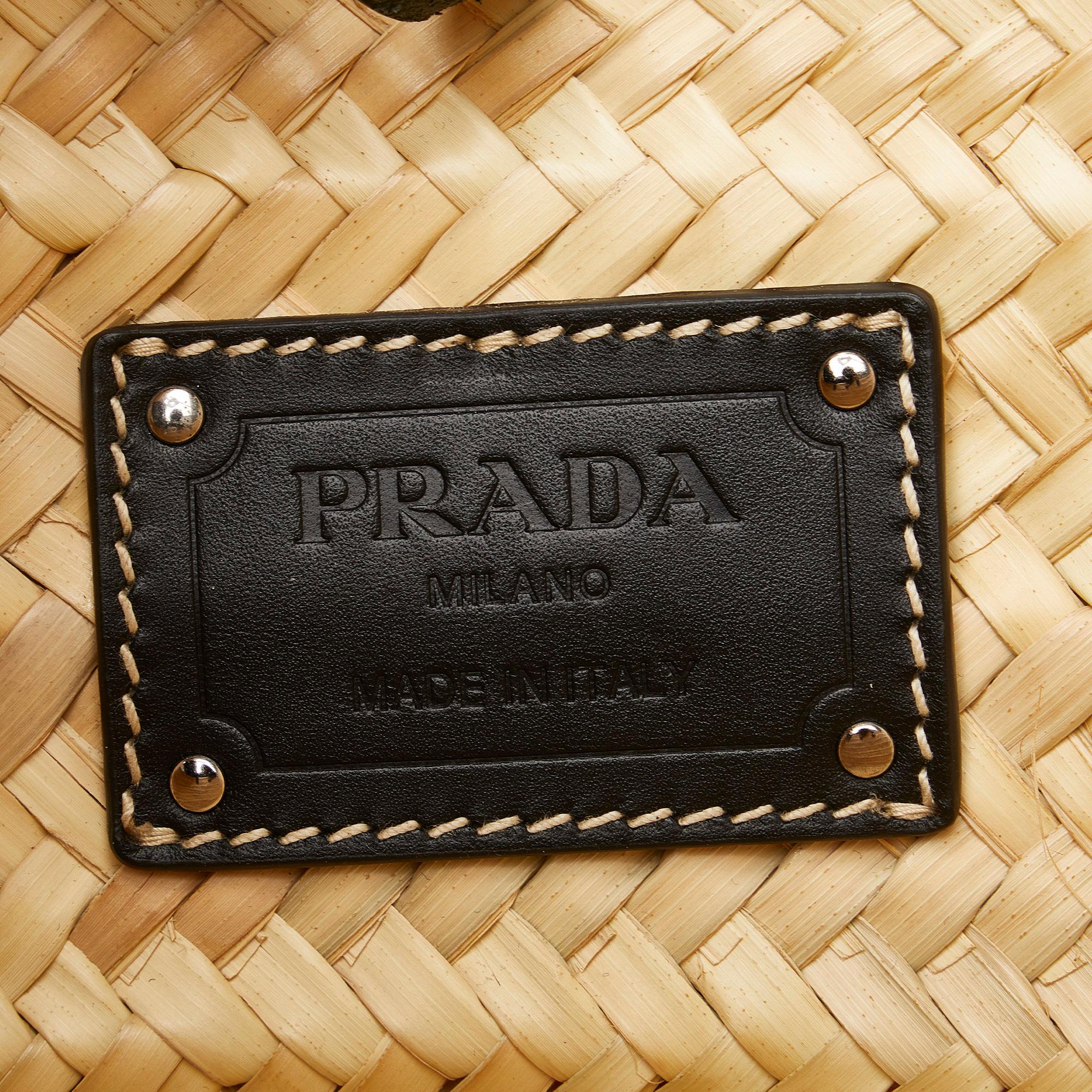 Prada Raffia Basket Tote (SHG-Uy1FGj)