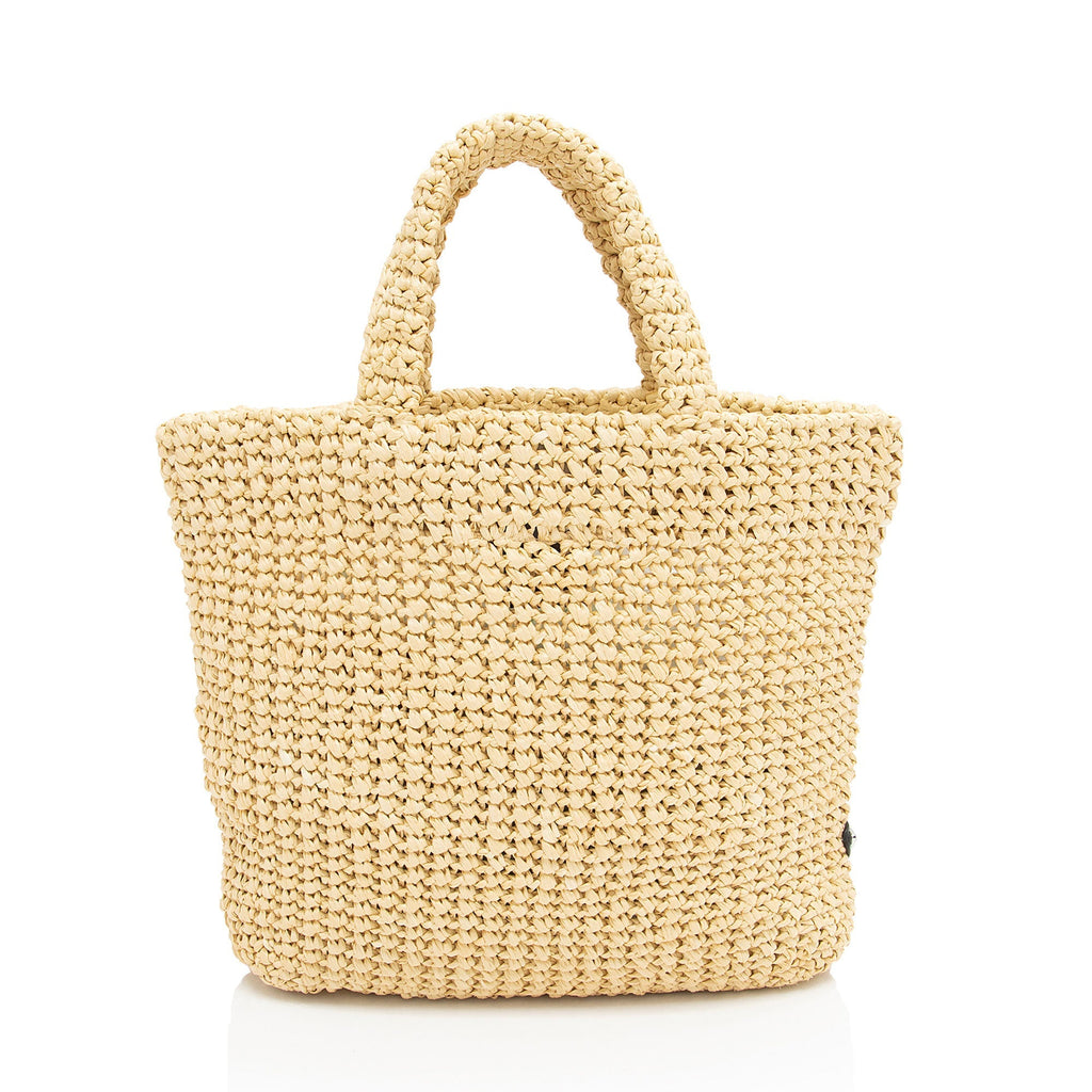 Prada Raffia Logo Small Tote (SHF-AWFY3O)