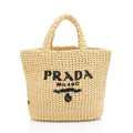 Prada Raffia Logo Small Tote (SHF-AWFY3O)