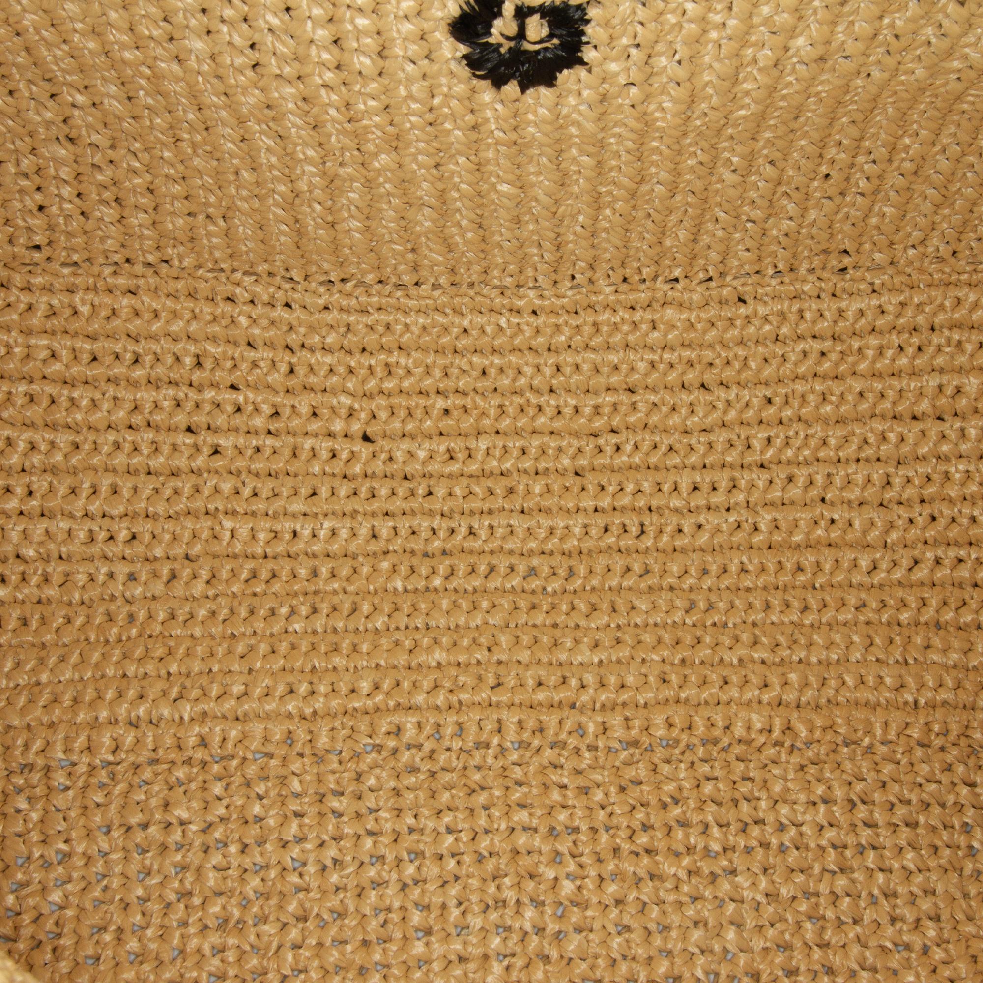 Prada Raffia Logo Tote Bag (SHG-ZnBIpP)