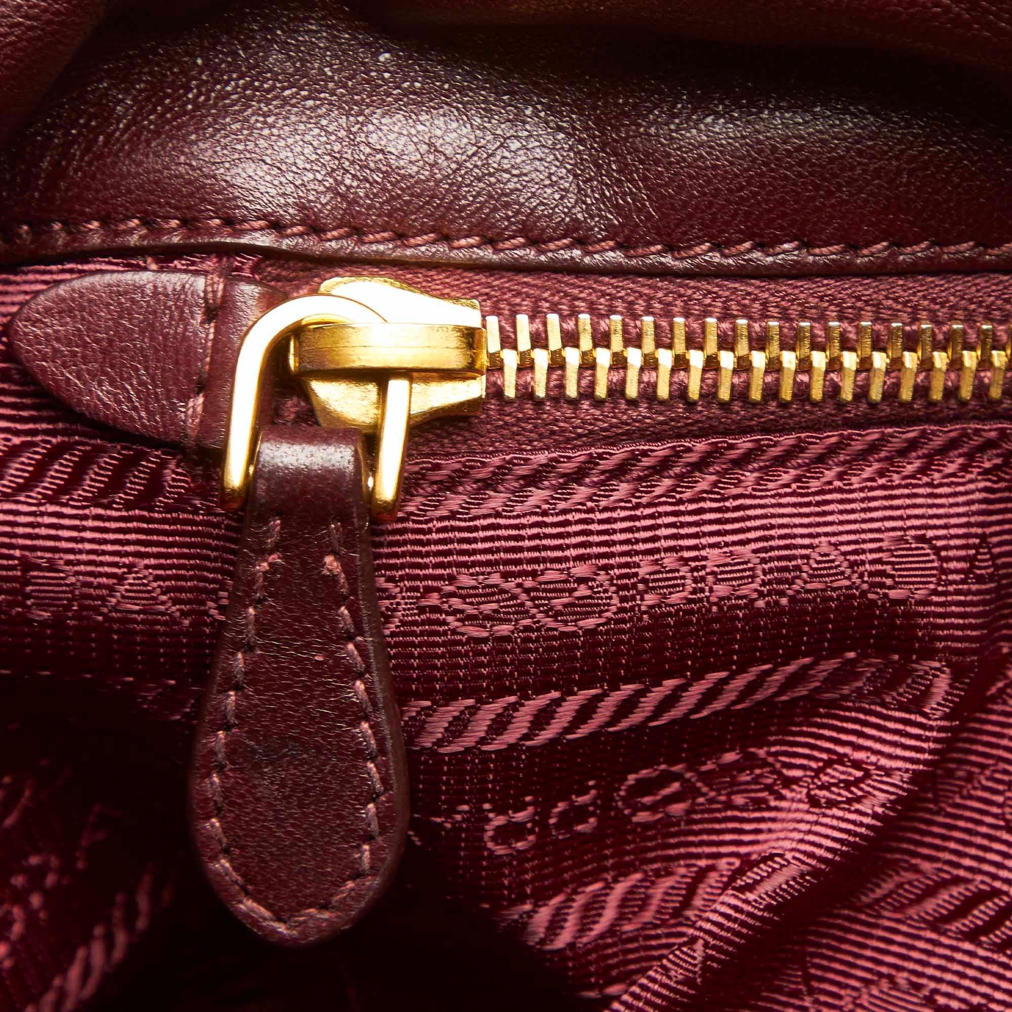 Prada Ruffled Tessuto Tote Bag (SHG-19921)