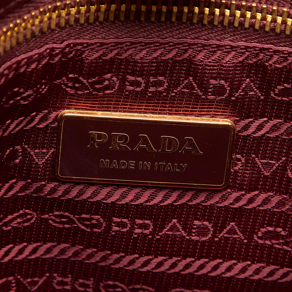 Prada Ruffled Tessuto Tote Bag (SHG-19921)
