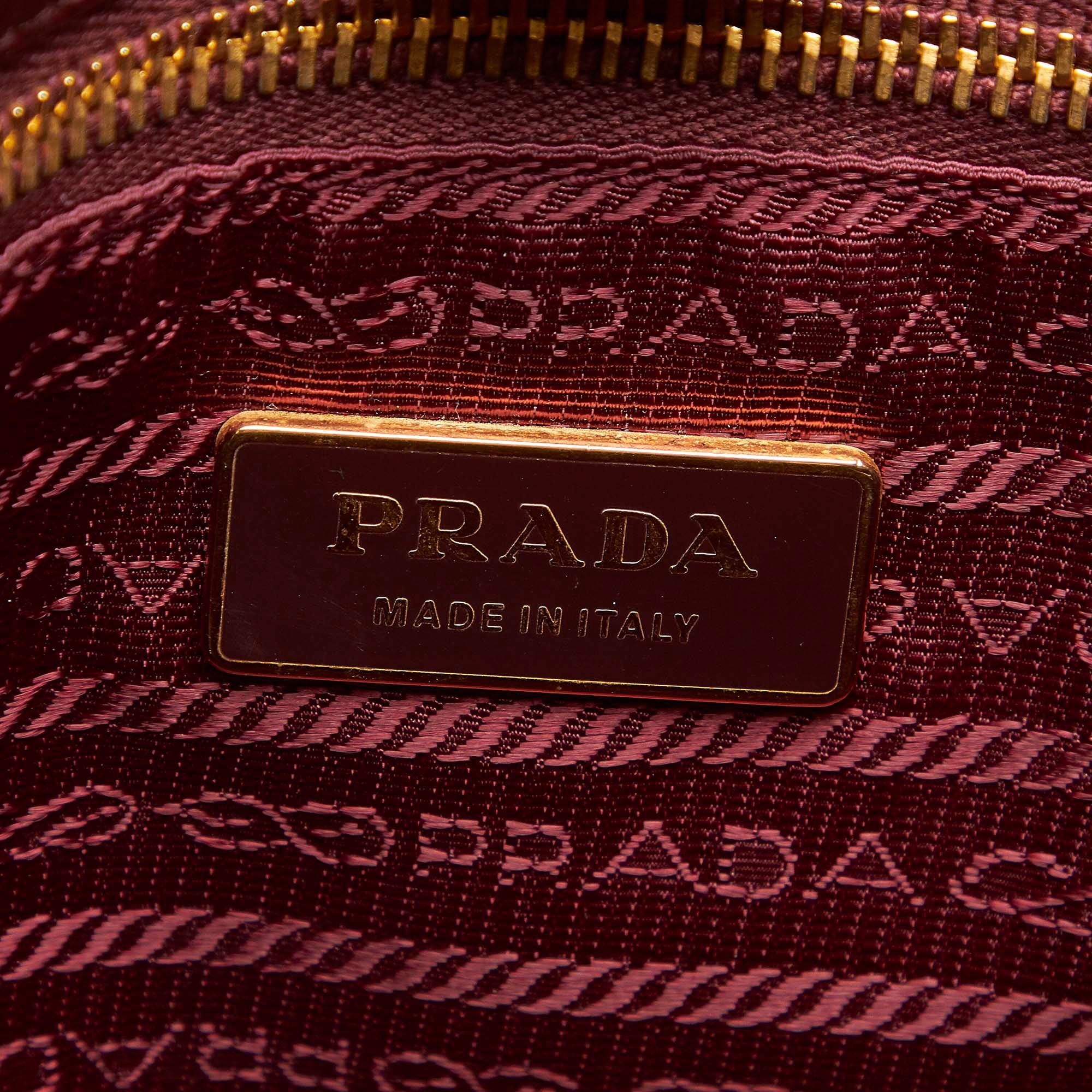 Prada Ruffled Tessuto Tote Bag (SHG-19921)