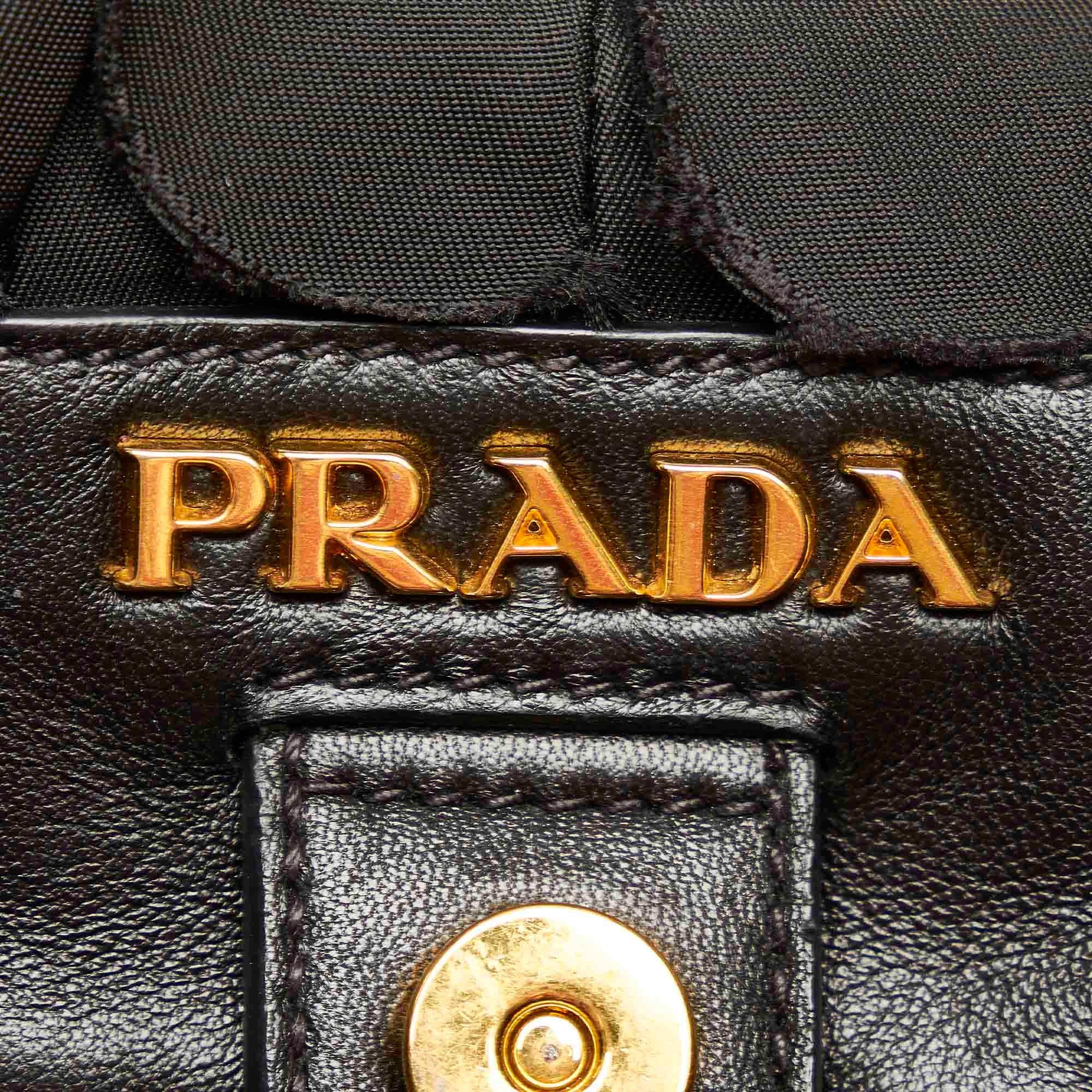 Prada Ruffled Tessuto Tote Bag (SHG-31505)
