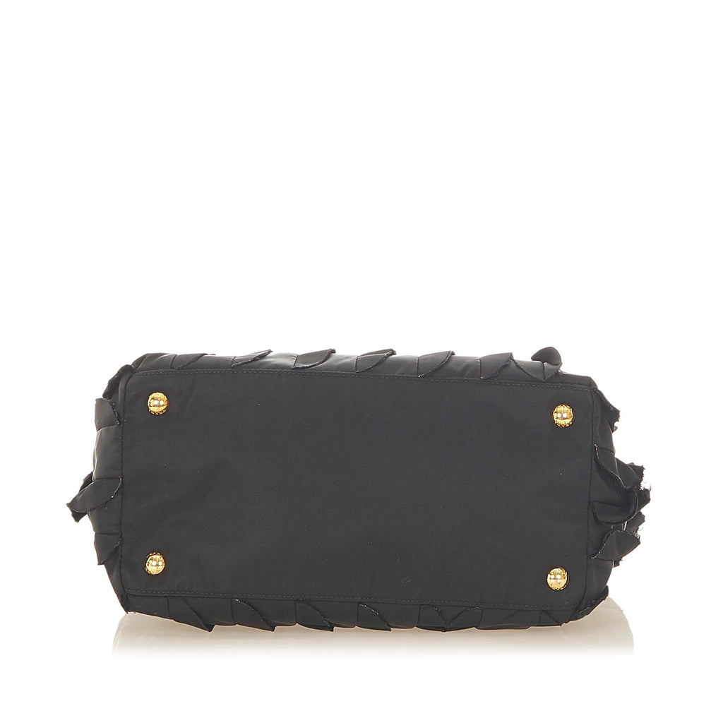 Prada Ruffled Tessuto Tote Bag (SHG-31652)