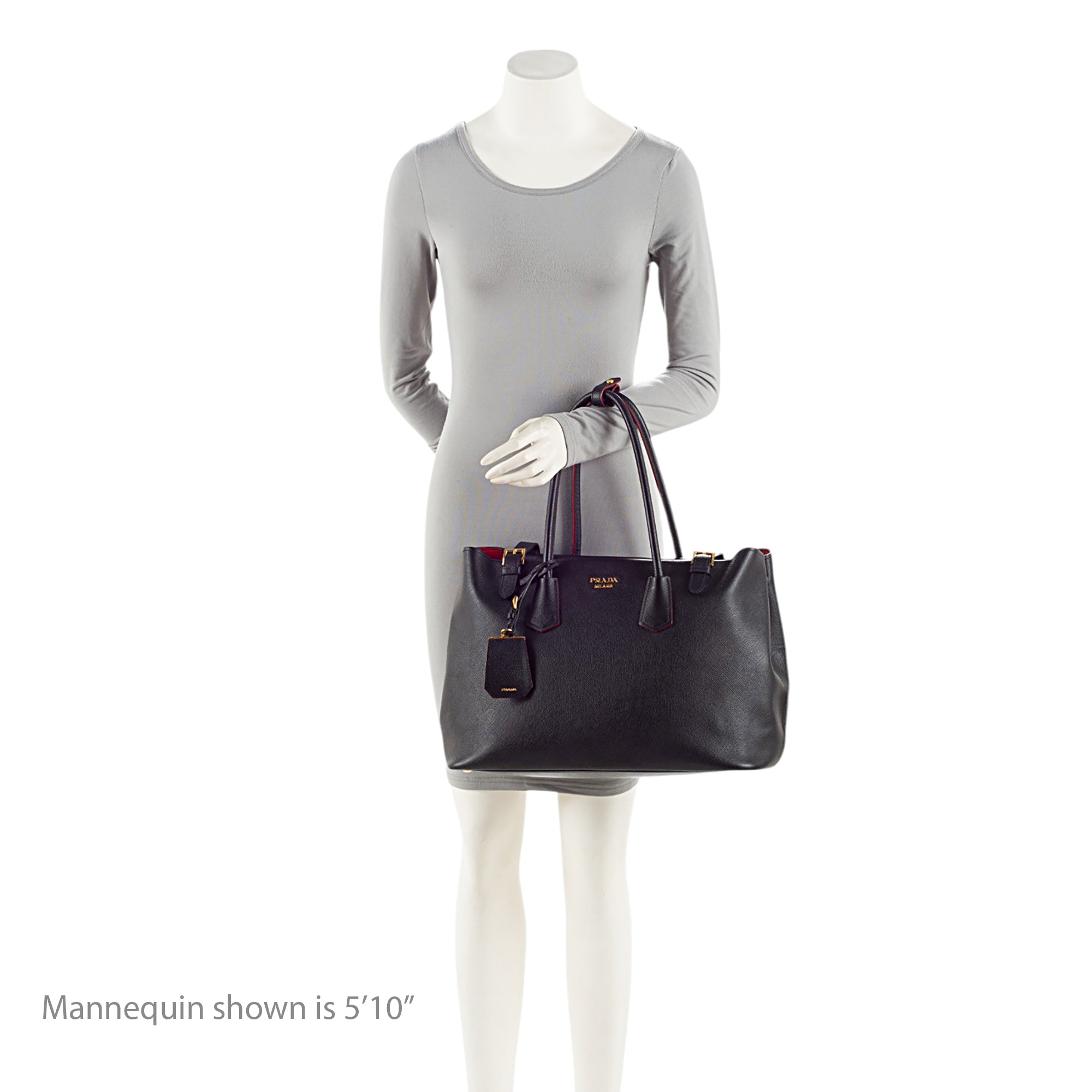 Prada Saffiano Buckle Tote