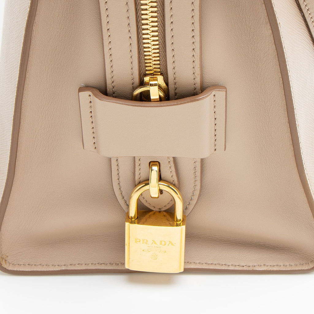 Prada Saffiano City Calf Esplanade Medium Tote