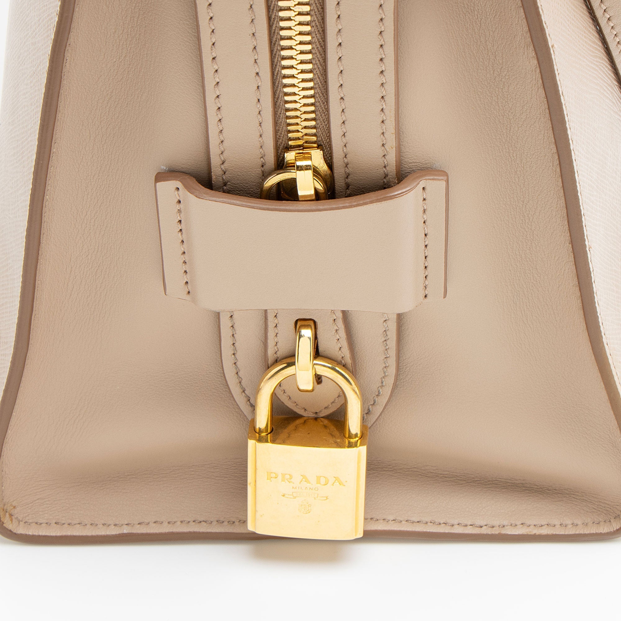 Prada Saffiano City Calf Esplanade Medium Tote