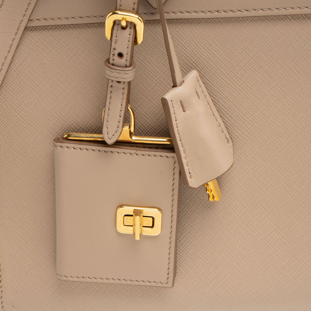 Prada Saffiano City Calf Esplanade Medium Tote
