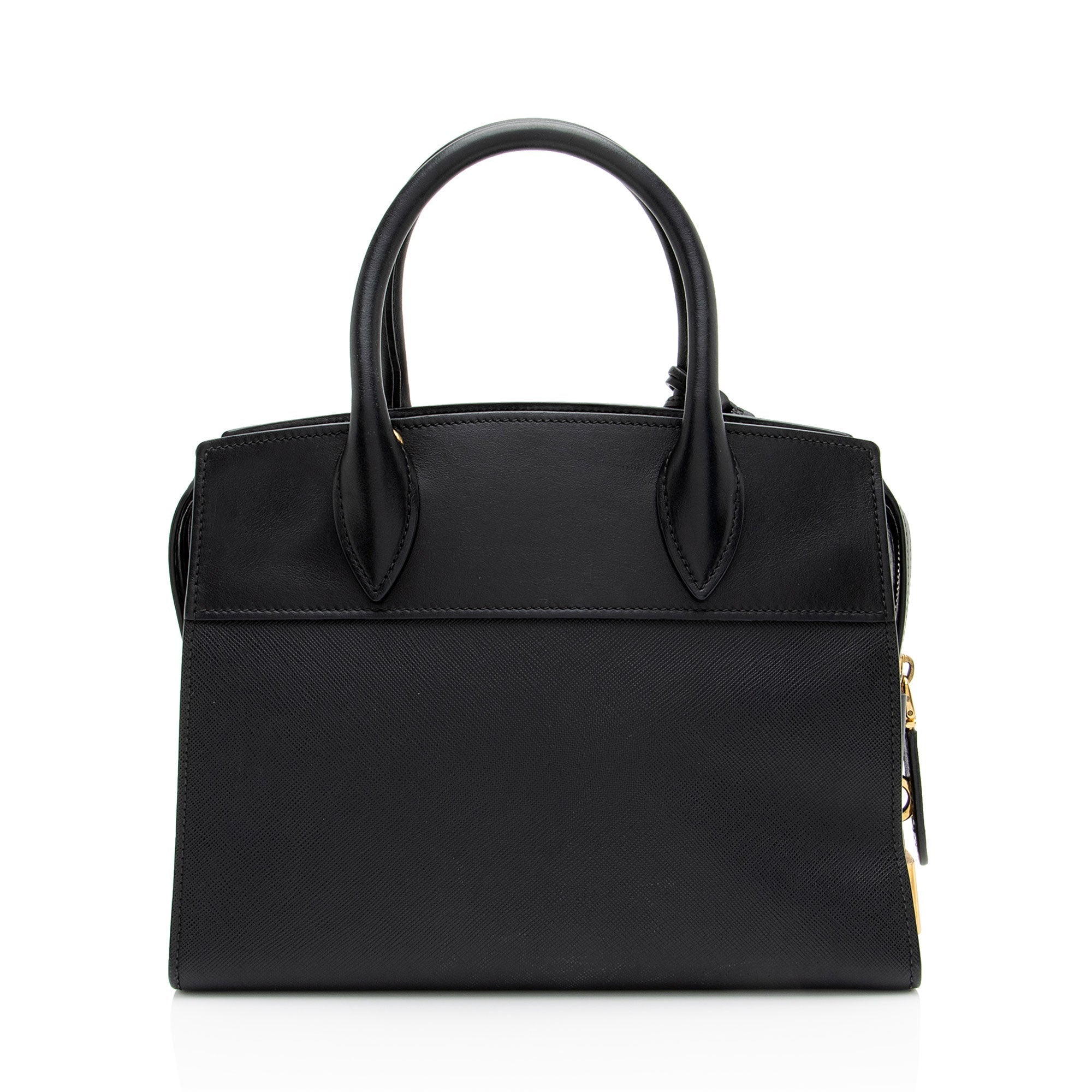 Prada Saffiano City Calf Esplanade Small Tote