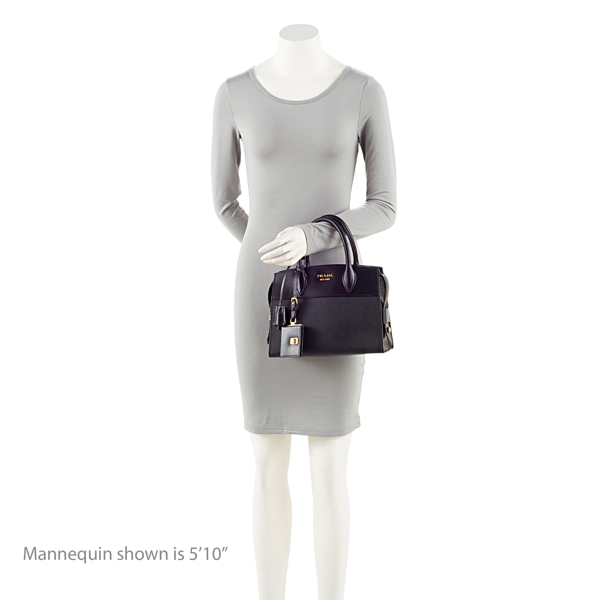Prada Saffiano City Calf Esplanade Small Tote