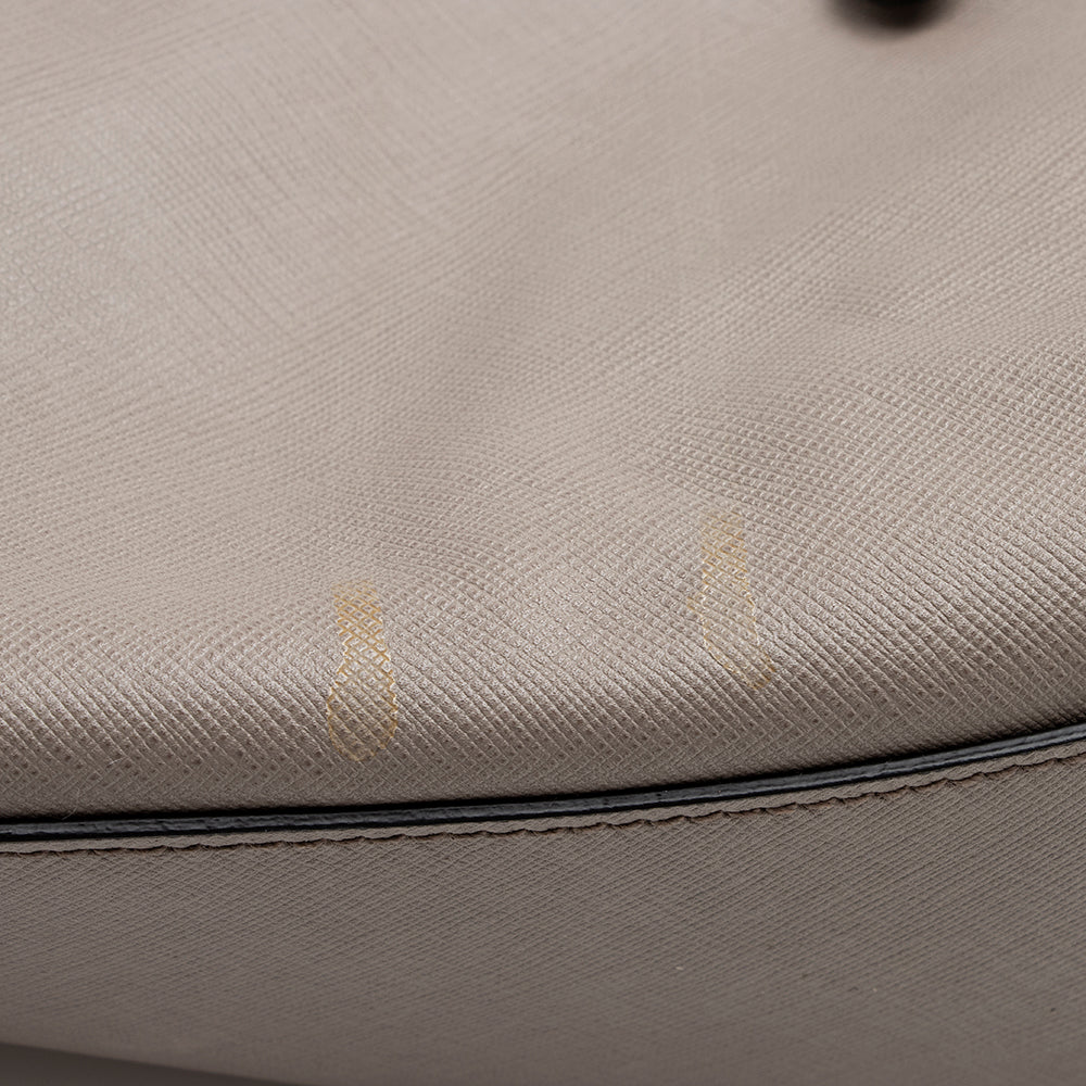 Prada Saffiano Cuir Buckle Tote (SHF-16015)