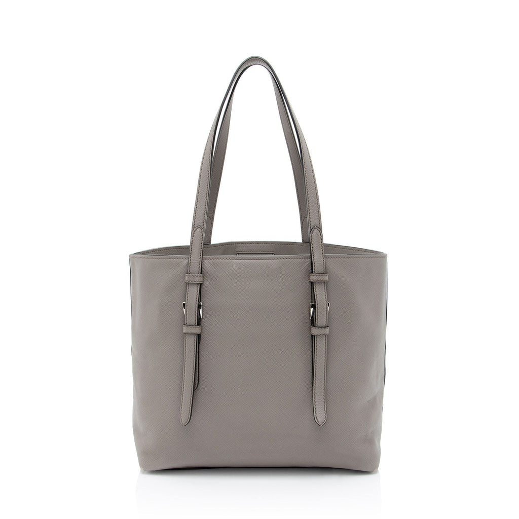 Prada Saffiano Cuir Buckle Tote