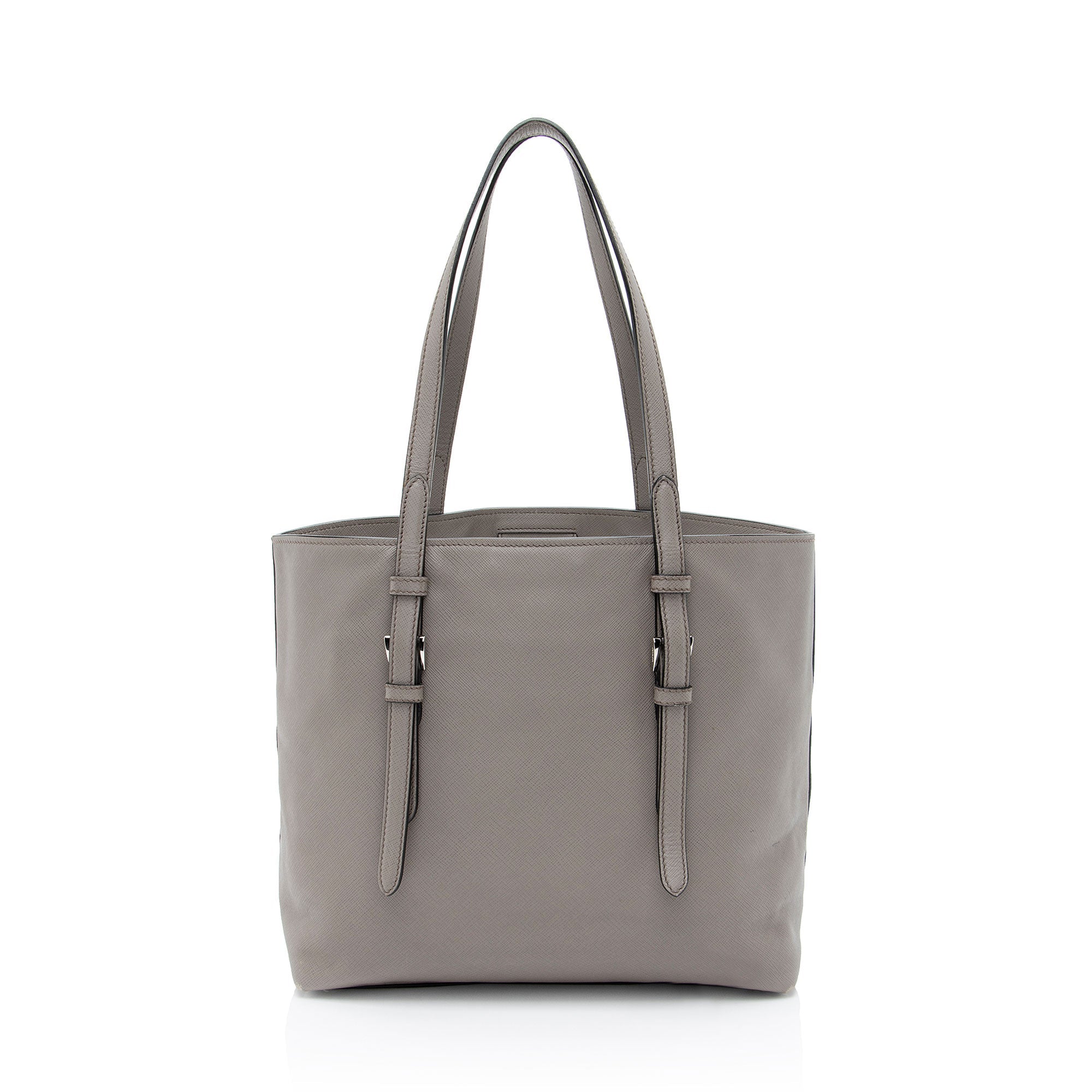 Prada Saffiano Cuir Buckle Tote