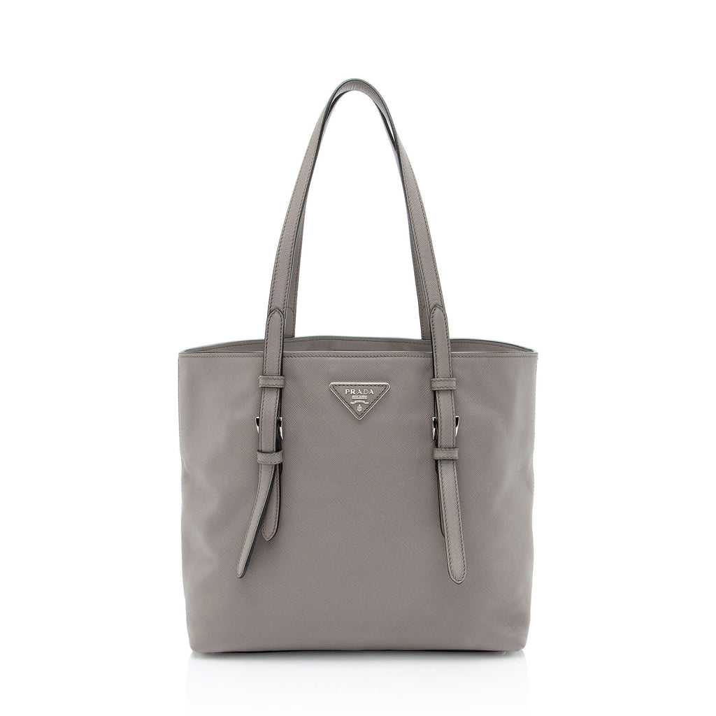 Prada Saffiano Cuir Buckle Tote