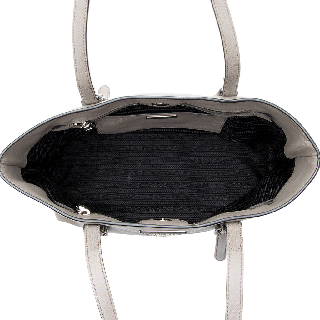 Prada Saffiano Cuir Buckle Tote