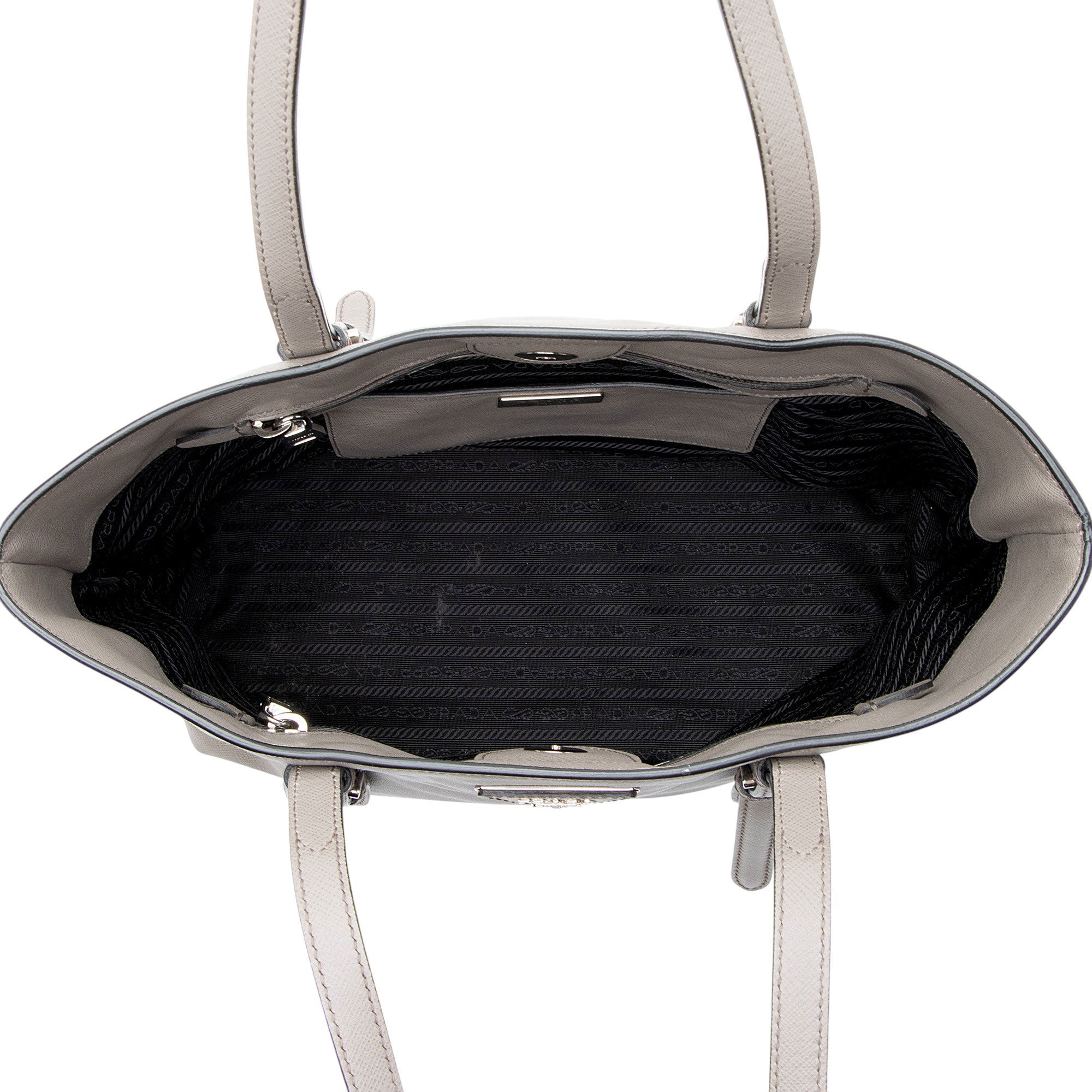 Prada Saffiano Cuir Buckle Tote