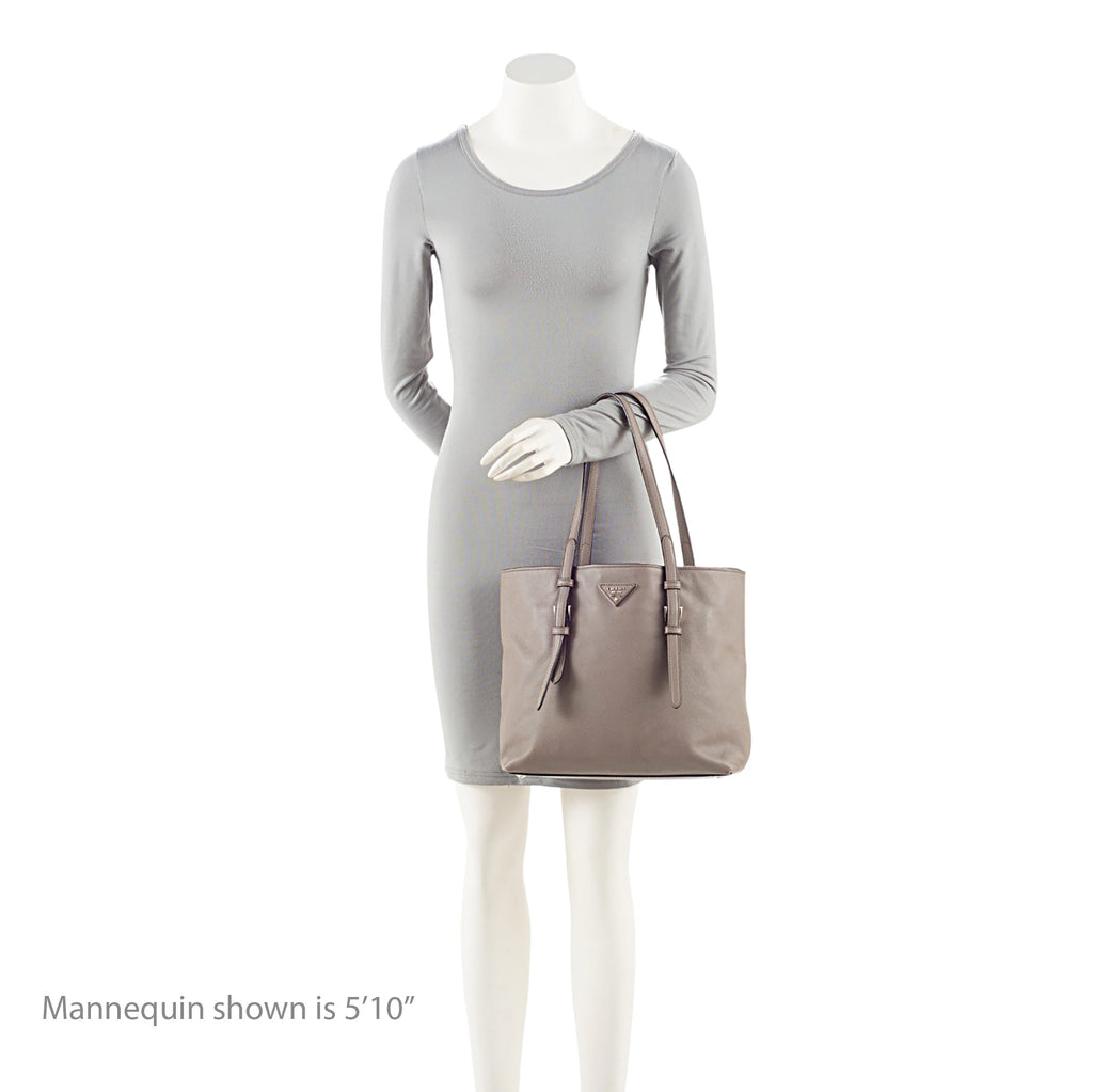 Prada Saffiano Cuir Buckle Tote