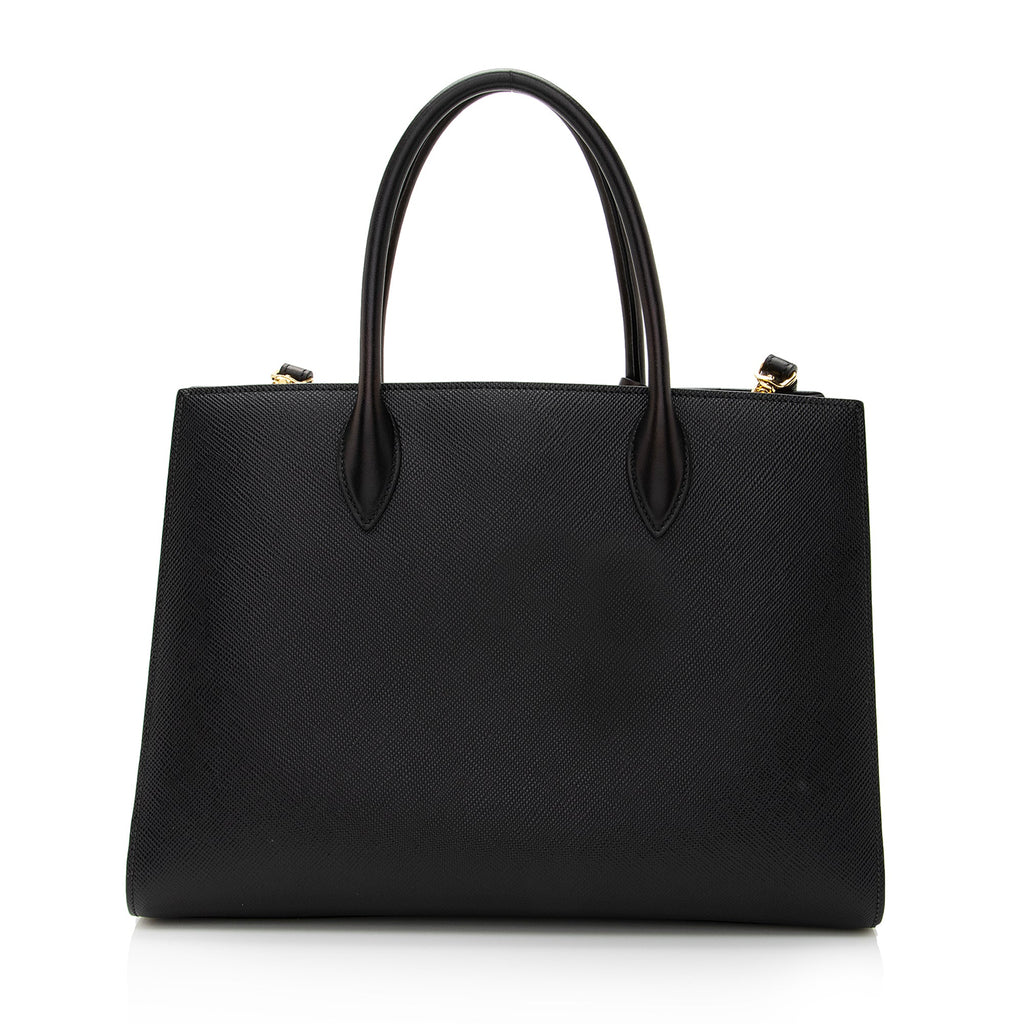 Prada Saffiano Cuir City Bibliotheque Large Tote (SHF-22478)