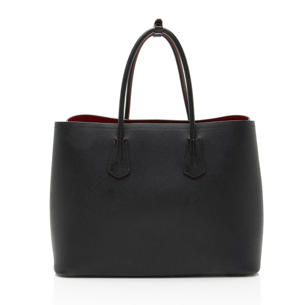 Prada Saffiano Cuir Double Handle Large Tote