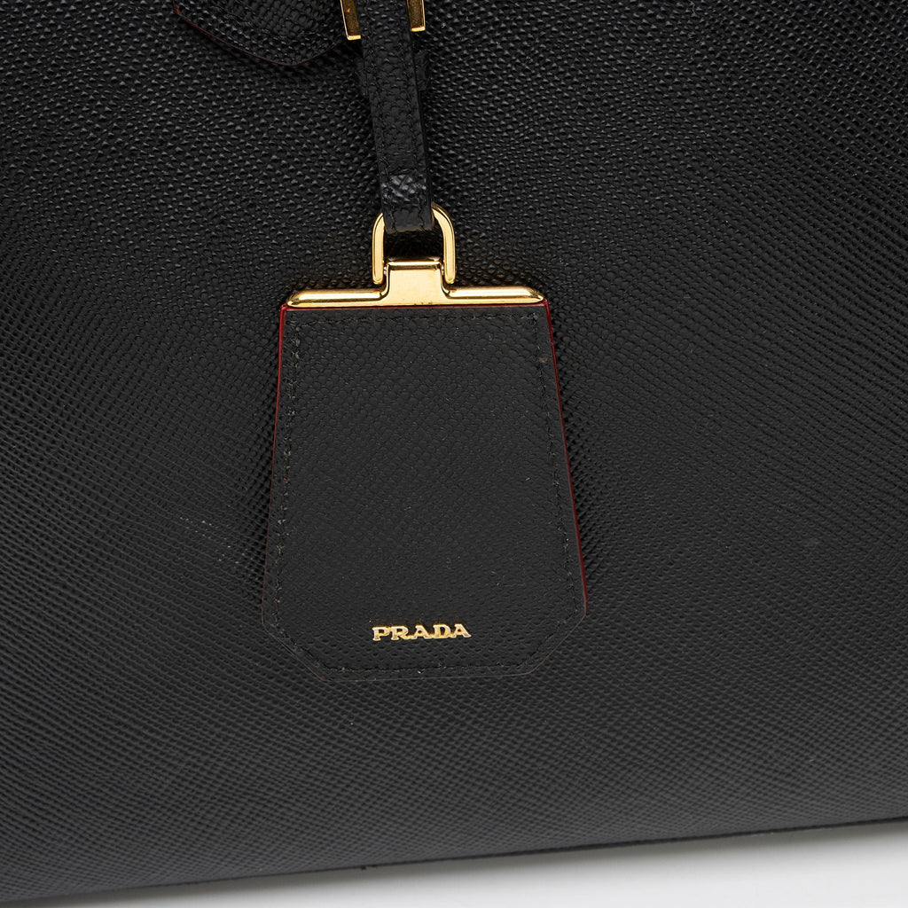 Prada Saffiano Cuir Double Handle Large Tote