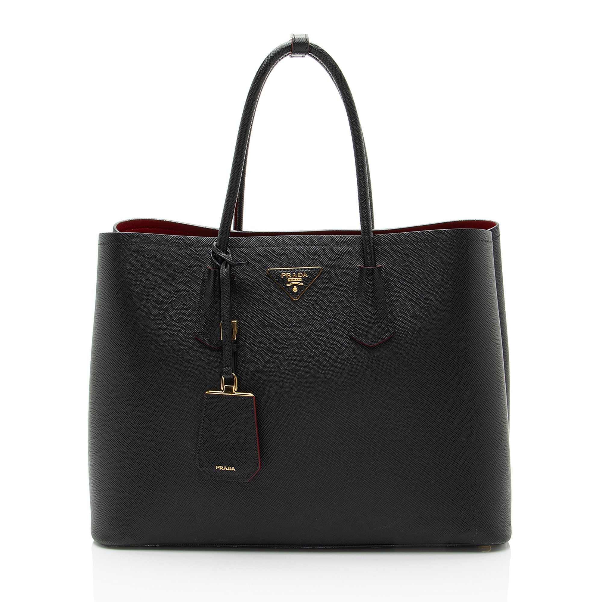 Prada Saffiano Cuir Double Handle Large Tote