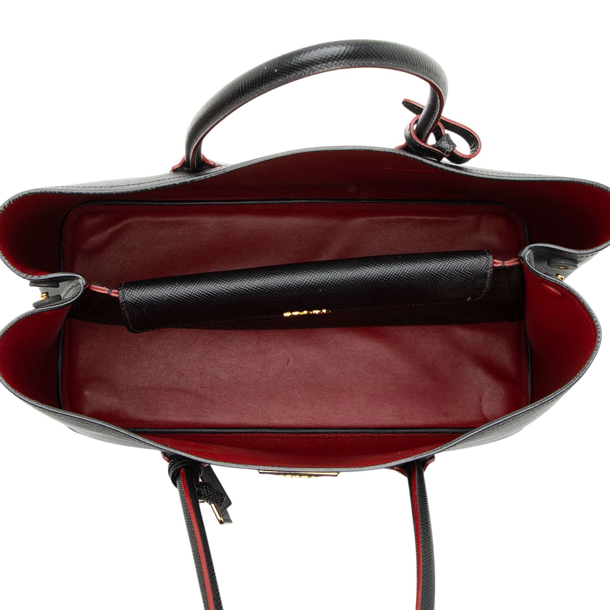 Prada Saffiano Cuir Double Handle Large Tote