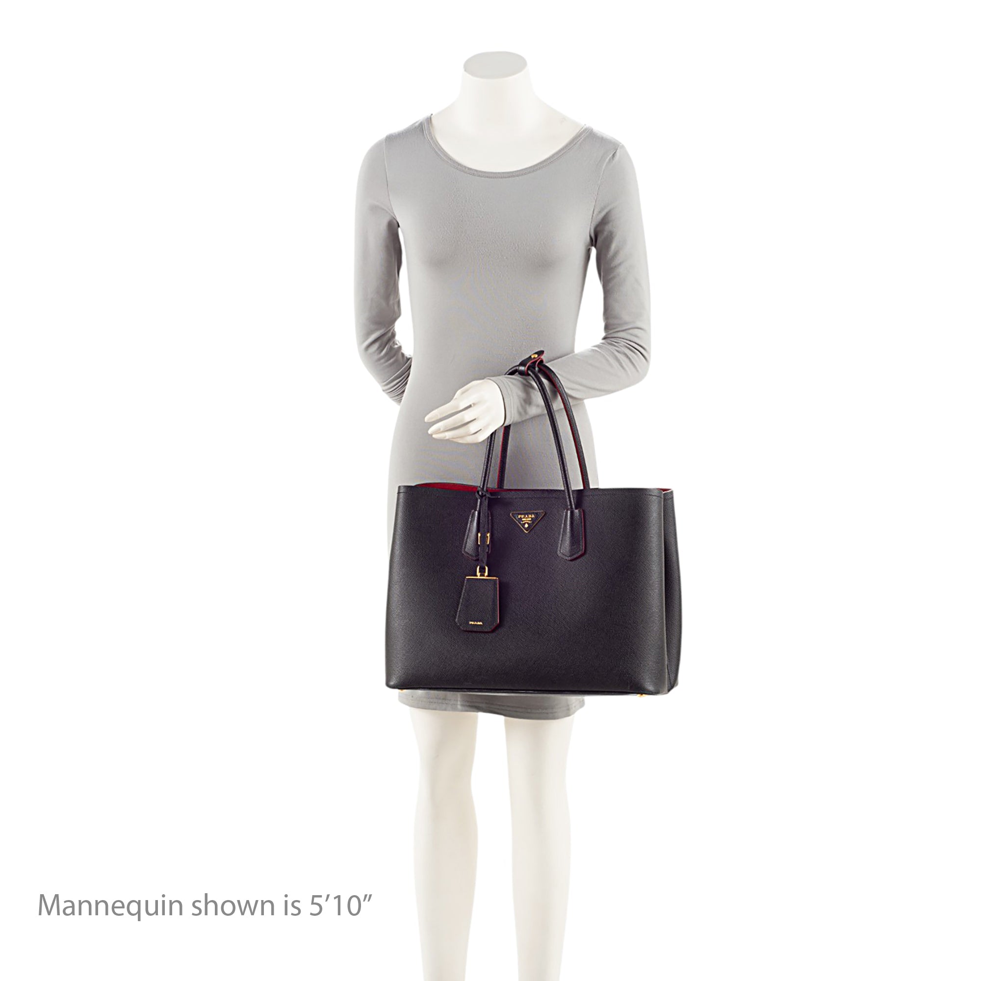 Prada Saffiano Cuir Double Handle Large Tote