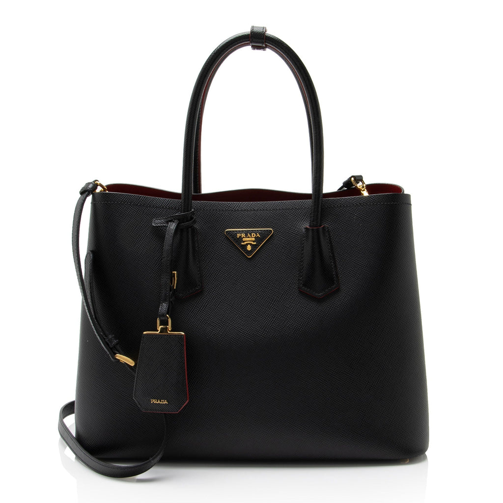Prada Saffiano Cuir Double Handle Large Tote