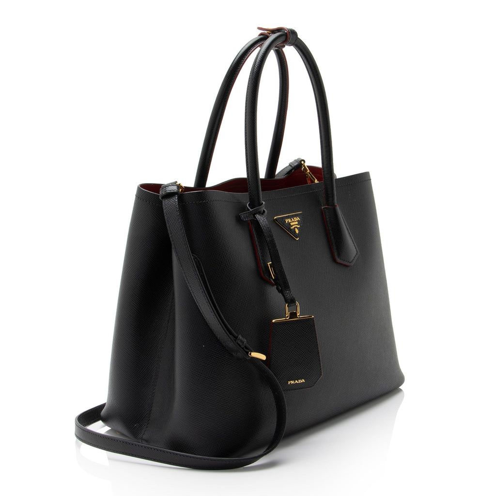 Prada Saffiano Cuir Double Handle Large Tote