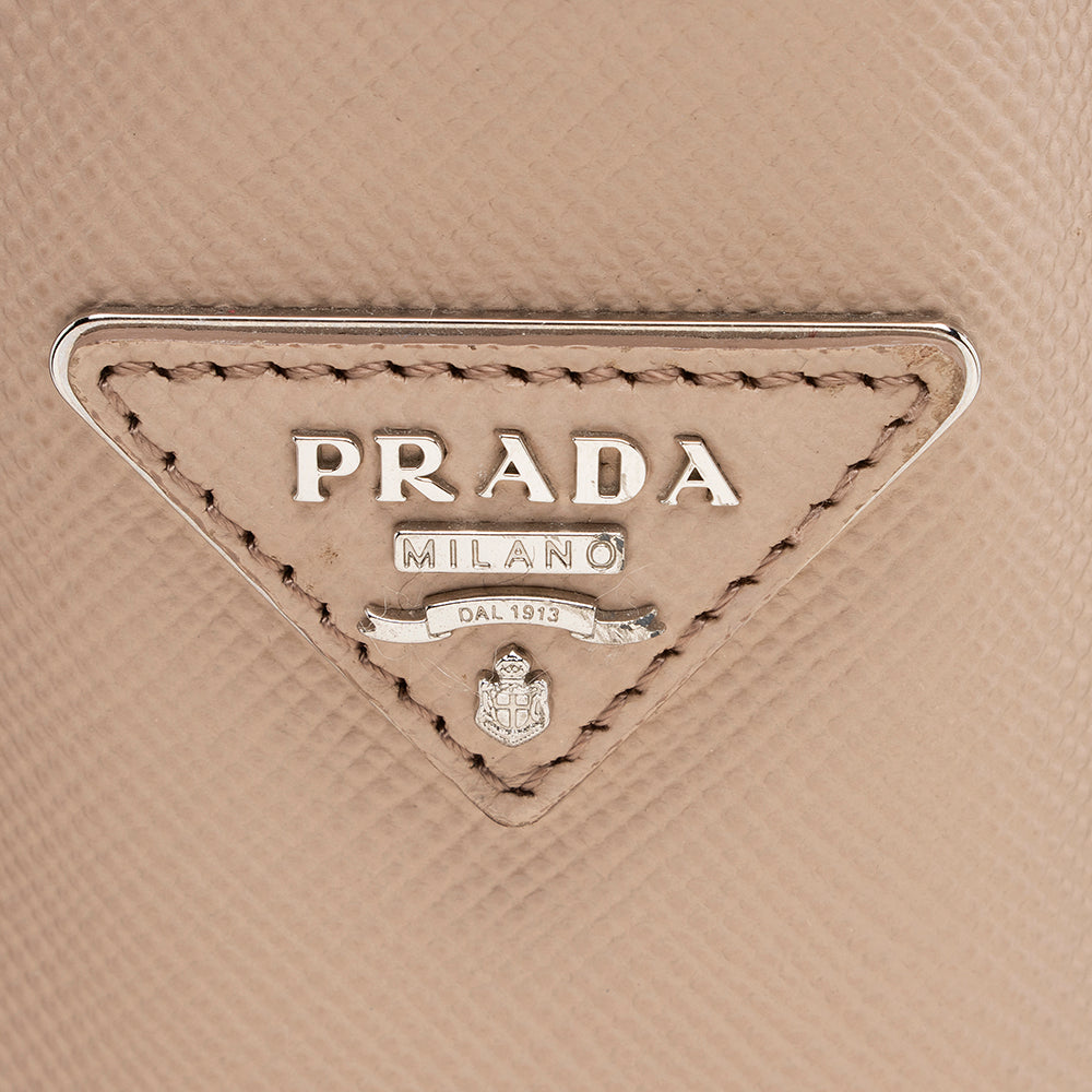 Prada Saffiano Cuir Double Handle Medium Tote - FINAL SALE (SHF-14571)