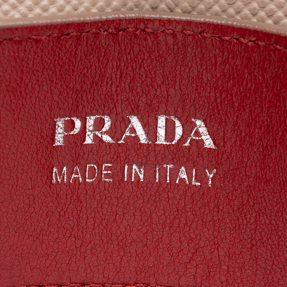 Prada Saffiano Cuir Double Handle Medium Tote - FINAL SALE (SHF-14571)