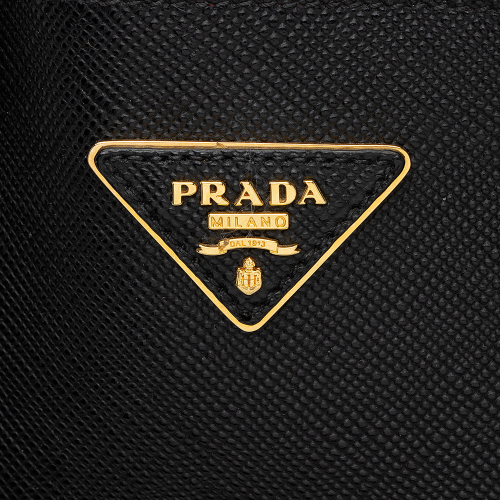 Prada Saffiano Cuir Double Handle Medium Tote (SHF-18953)