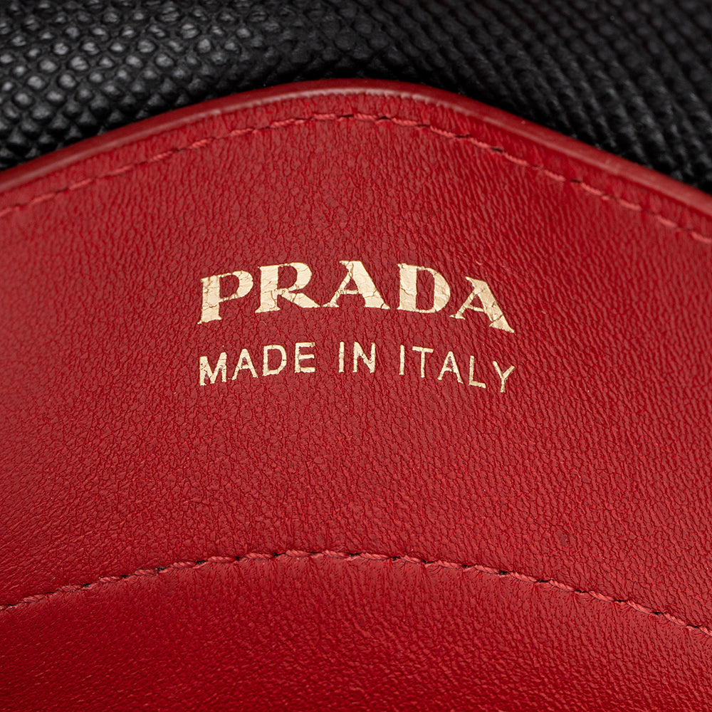 Prada Saffiano Cuir Double Handle Medium Tote (SHF-18953)