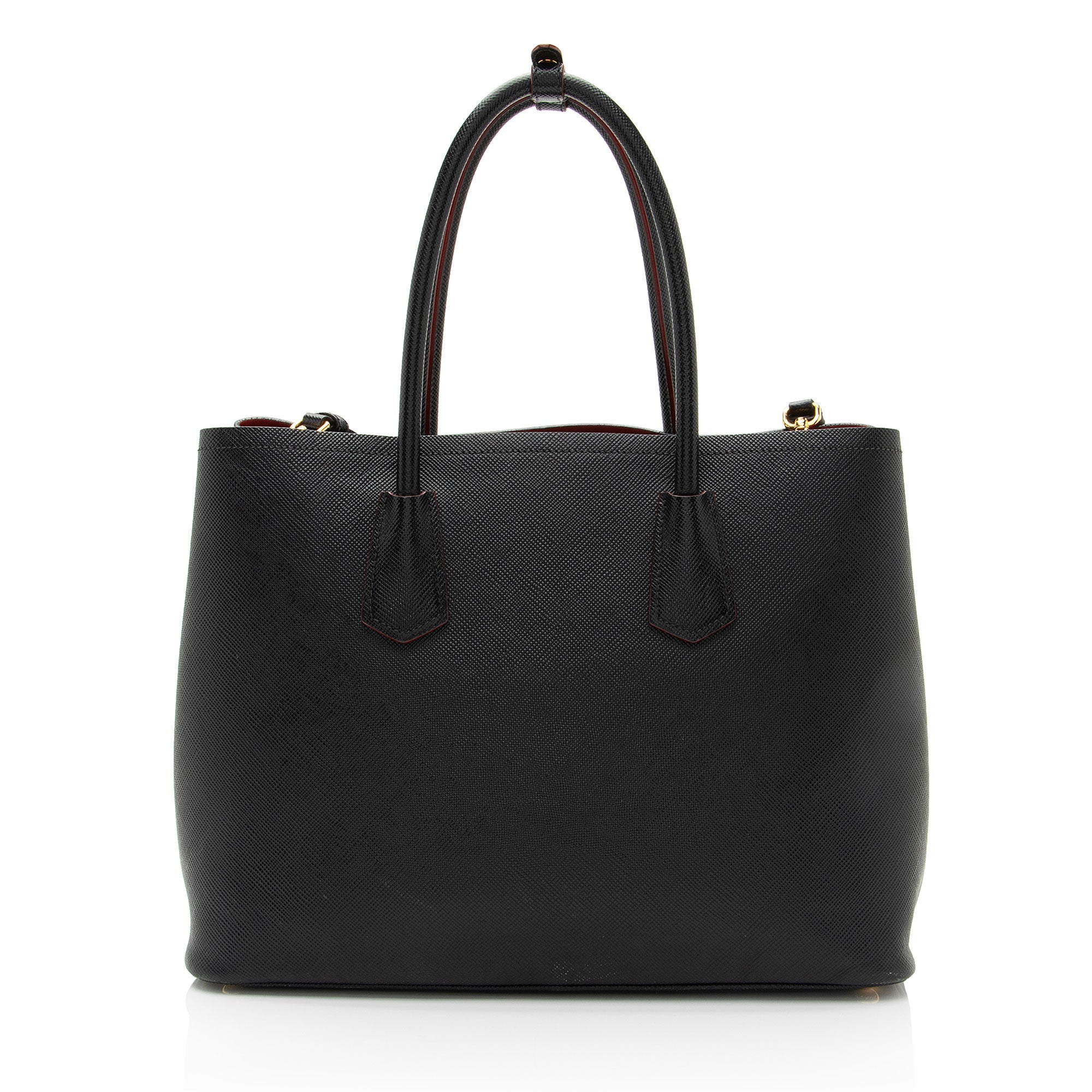 Prada Saffiano Cuir Double Handle Medium Tote (SHF-vwIdlX)
