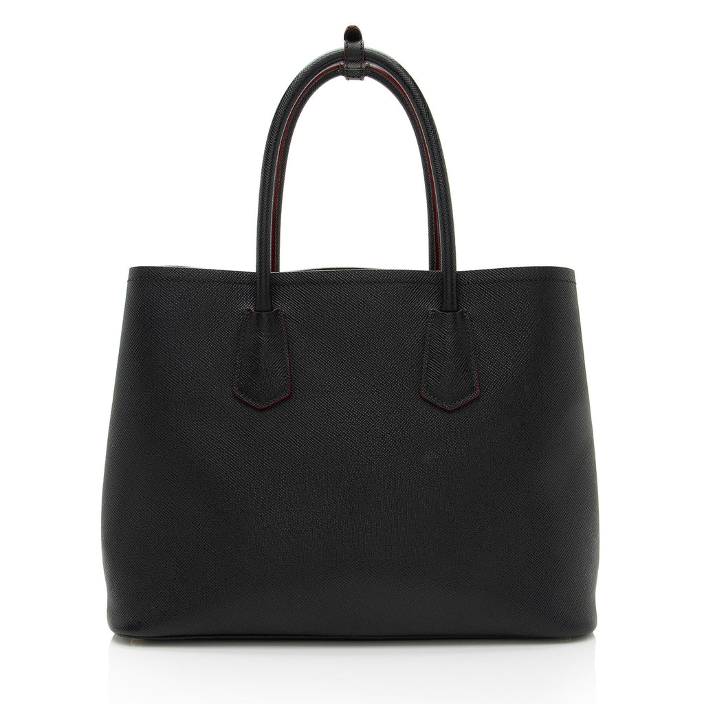 Prada Saffiano Cuir Double Handle Medium Tote (SHF-FC0rV6)