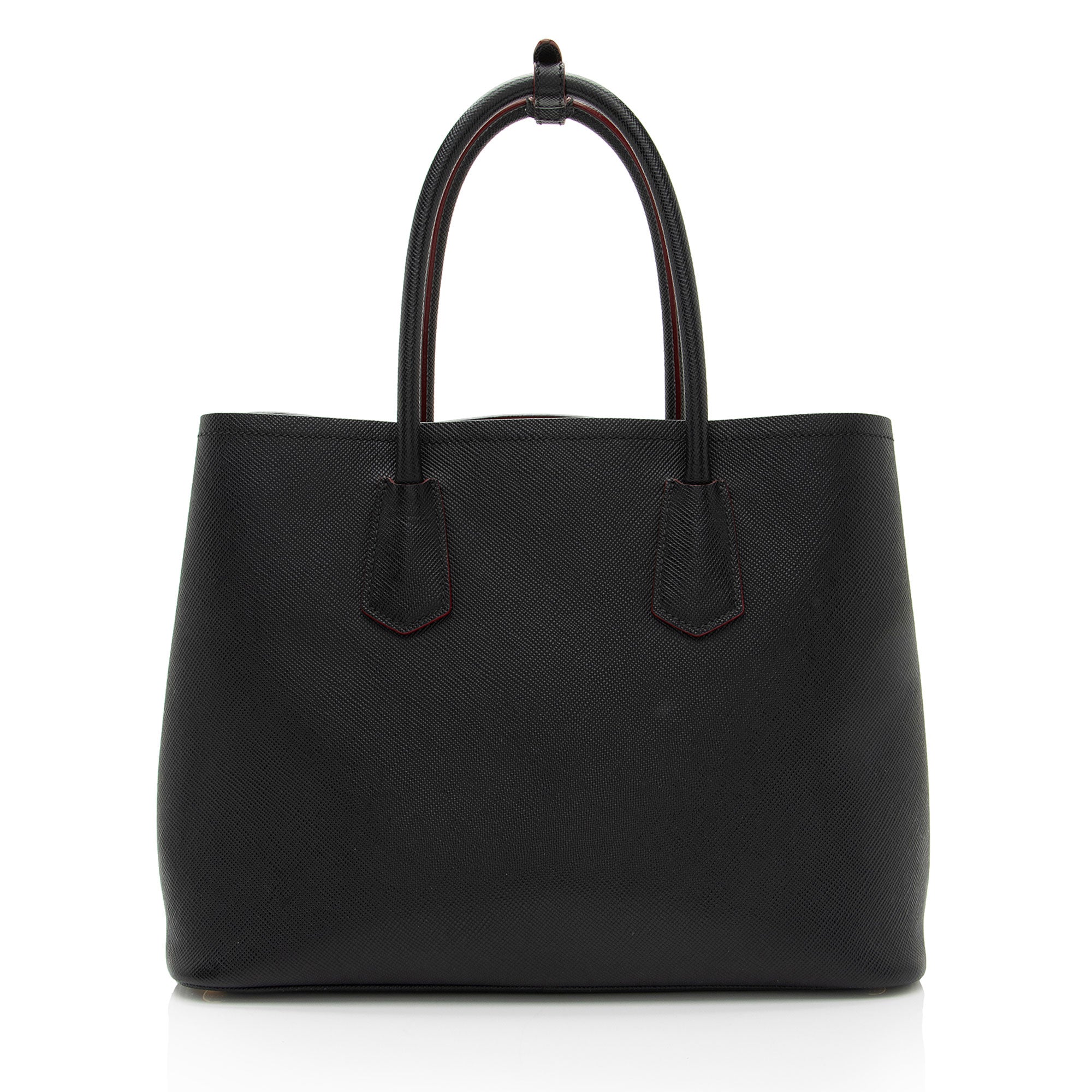 Prada Saffiano Cuir Double Handle Medium Tote (SHF-FC0rV6)