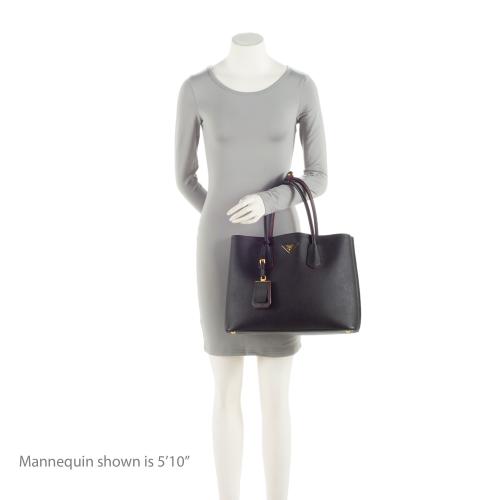 Prada Saffiano Cuir Double Handle Medium Tote (SHF-FC0rV6)