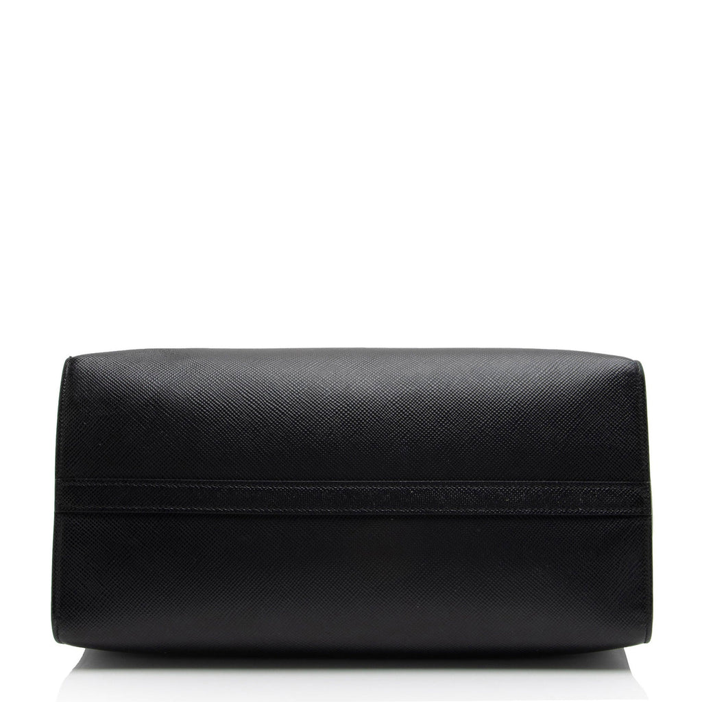 Prada Saffiano Cuir Leather Monochrome Medium Tote