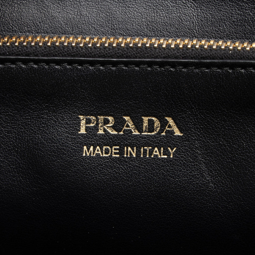 Prada Saffiano Cuir Leather Monochrome Medium Tote
