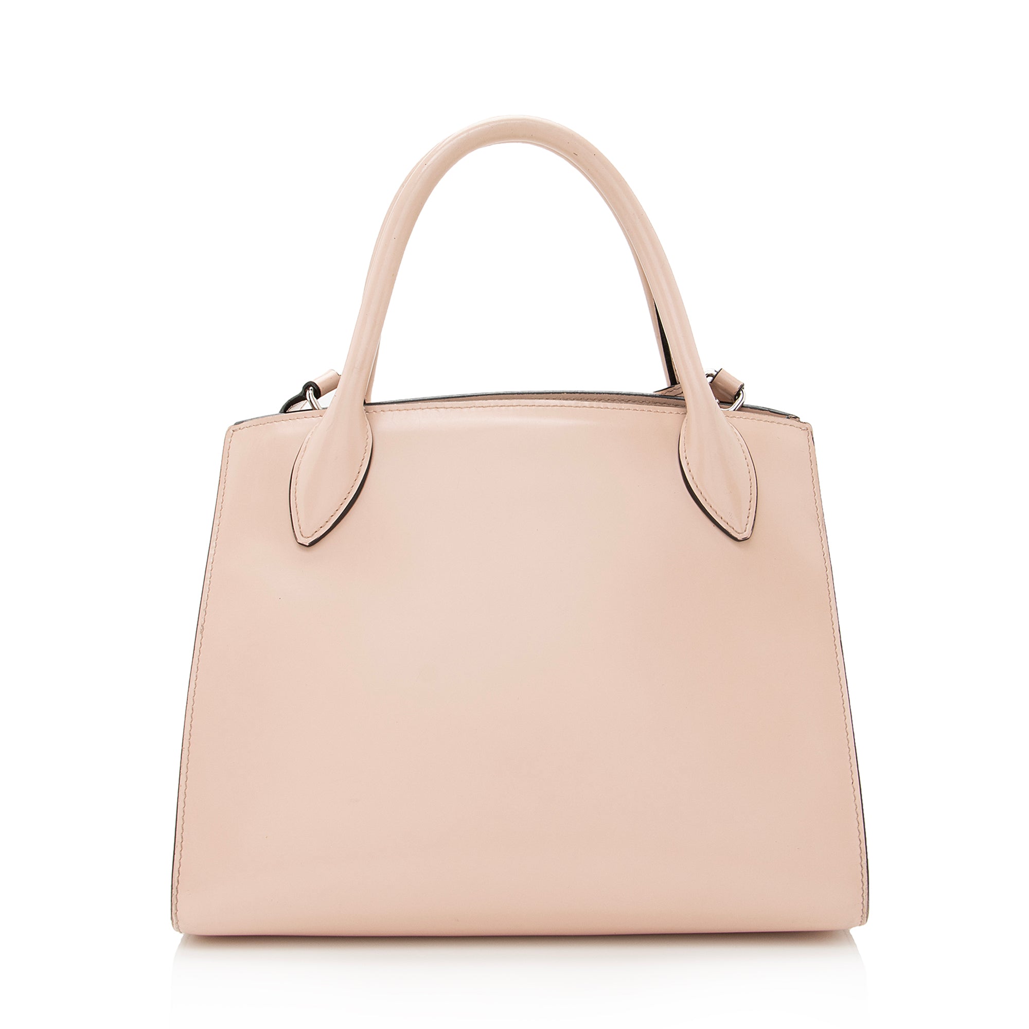 Prada Saffiano Cuir Leather Monochrome Tote (SHF-22650)
