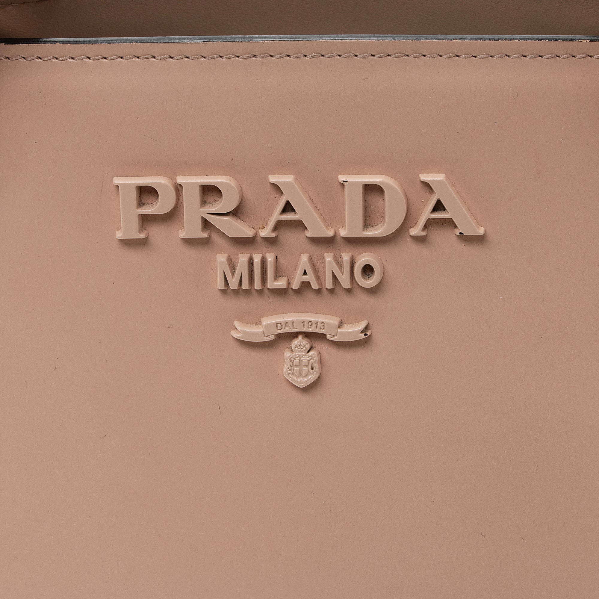 Prada Saffiano Cuir Leather Monochrome Tote (SHF-22650)