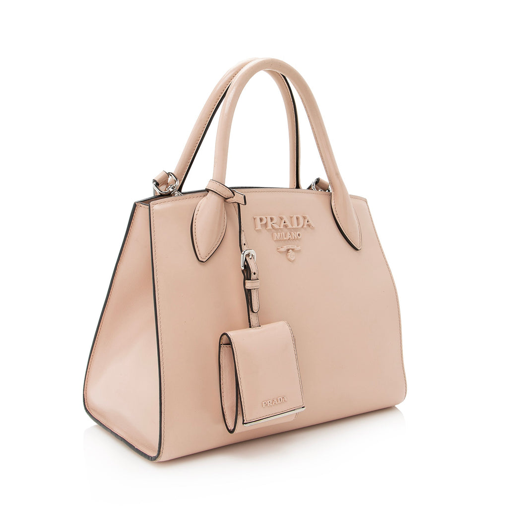 Prada Saffiano Cuir Leather Monochrome Tote (SHF-22650)