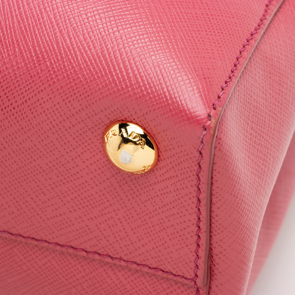 Prada Saffiano Leather Parabole Small Tote (SHF-16951)