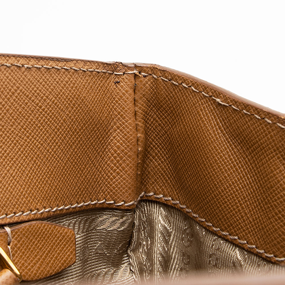 Prada Saffiano Leather Parabole Tote (SHF-18152)