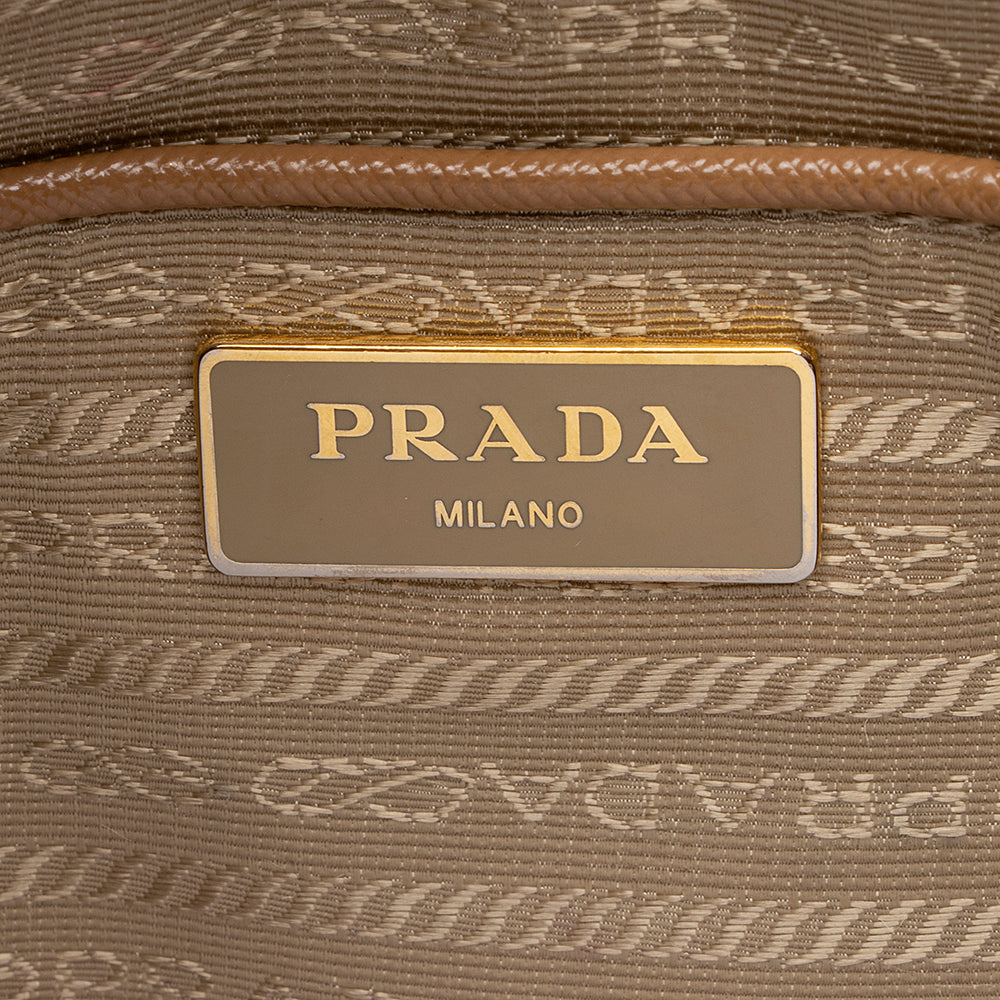 Prada Saffiano Lux Bi-color Medium Tote (SHF-19540)