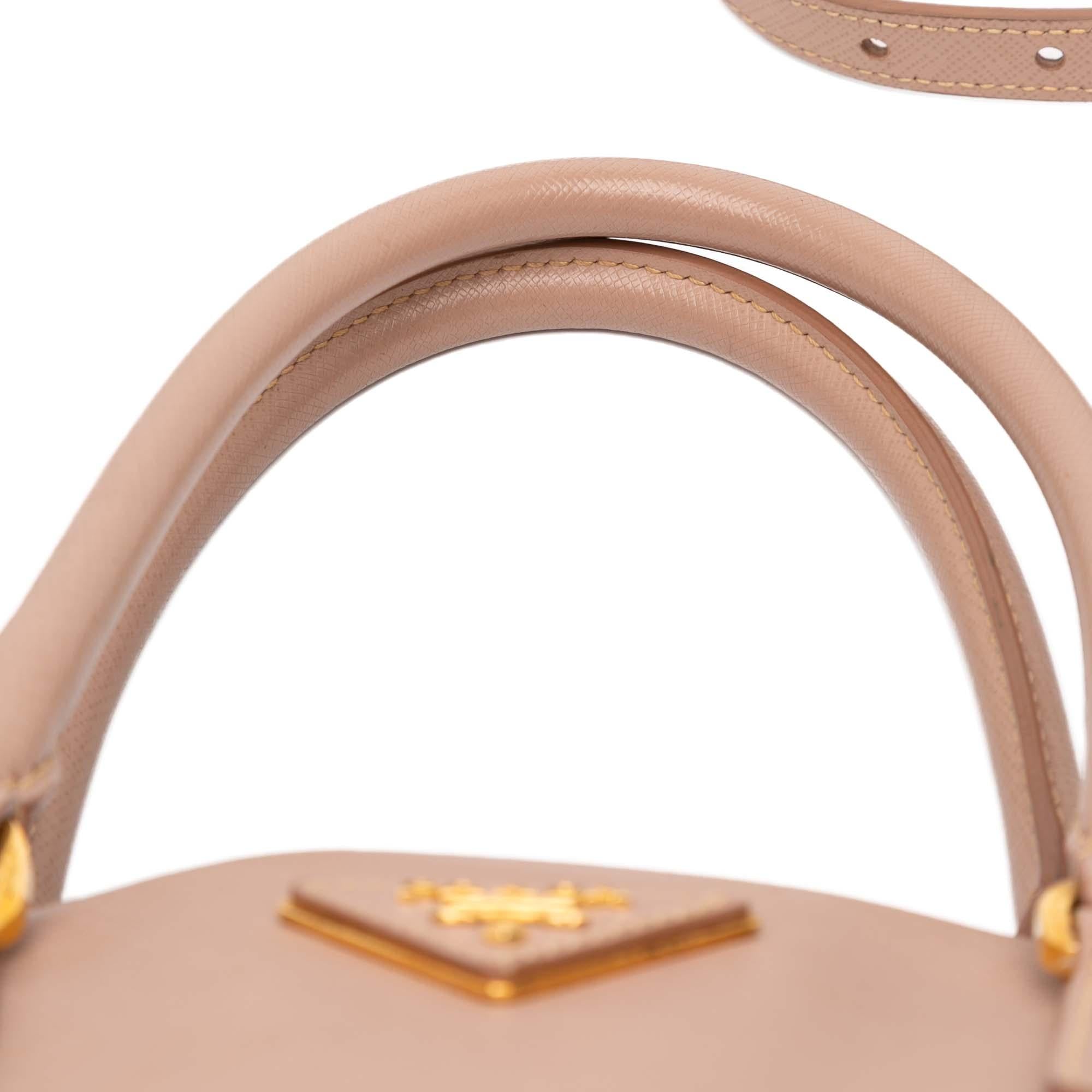 Prada Saffiano Lux Double Handle Shopping Tote