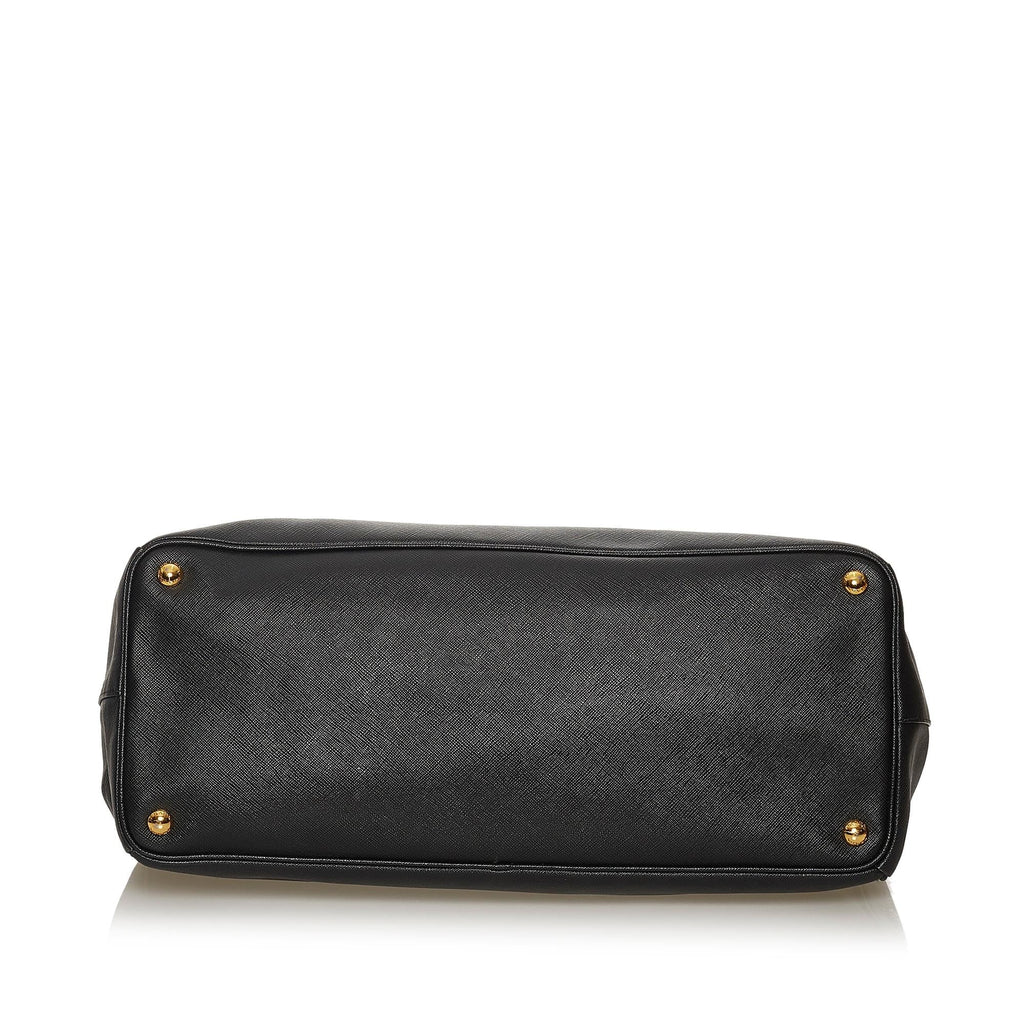 Prada Saffiano Lux Double Zip Galleria Tote Bag (SHG-29110)